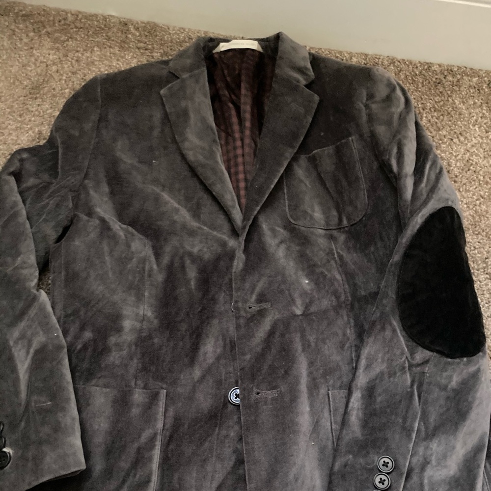 Boys Nordstrom velvet blazer jacket sports coat 14
